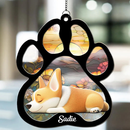 A Girl And Her Beautiful Memory - Personalized Custom Suncatcher