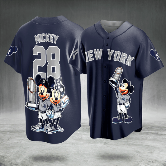 Vintage Cartoon Couple Baseball Jersey Shirt – Classic Championship Trophy Graphic, Personalized Number Sports Fan Apparel Gift for Men and Women
