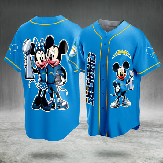 Cartoon Football Fan Jersey Blue Gold Button Up Sports Shirt Game Day Team Inspired Gift for Men Women
