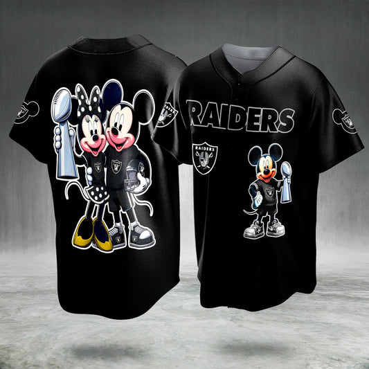 Cartoon Mouse Football Fan Jersey Black White Button Up Sports Shirt Game Day Gift for Men Women