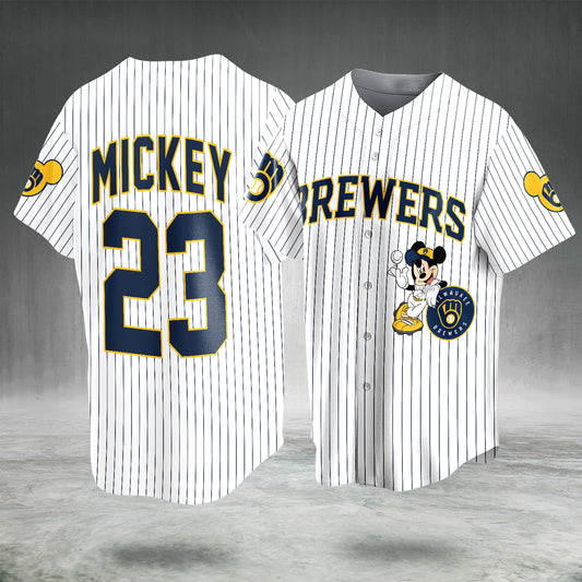Pinstripe Baseball Jersey Custom Name Number, Navy Yellow Sports Shirt, Retro Style Button Up Jersey, Matching Outfit, Personalized Fan Gift